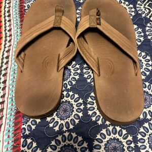Rainbow Brown Kids Flip Flops